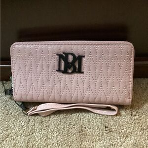 Badgley Mischka Pink Quilted Wallet